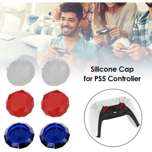 2pcs Joystick Thumb Stick Grips Caps Acrylic Cover For PS5 Game Controller Handle Button Cap Thumb Stick Grips Caps Dropshipping