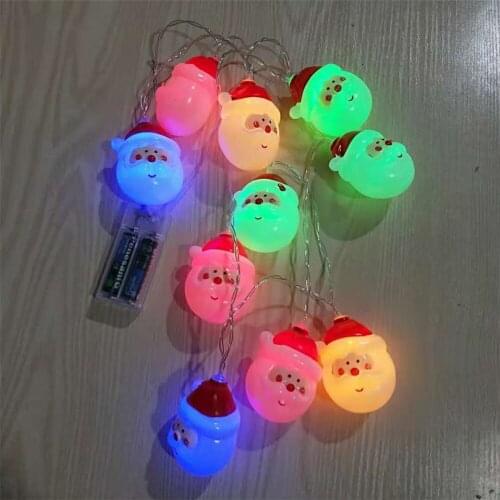 3pcs/lot 10LEDs 1.5M LED String Light Wire Fairy Warm White Garland Home Christmas Wedding Party Decoration Powered by Battery