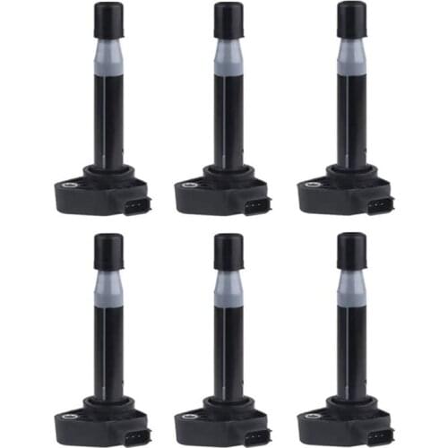 6Pcs Ignition Coil for Honda Accord Odyssey for Acura MDX TL RL CL 3.0L 3.2L 3.5L V6 1999-2009 30520P8EA01 30520P8FA01