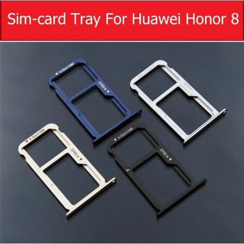 Micro SD & SIM Card Tray Adapter For Huawei Honor 8 FRD-AL00 AL10 DL00 L04 L09 L19 Sim & Memory Tray Reader Holder Replacement