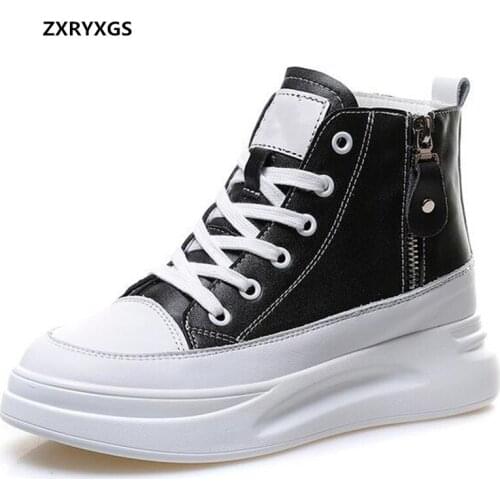 Promotion Autumn Lightweight Platform Internal Increase High Heels Women Boots Ankle Boots Fashion Casual Sneakers Winter Boots