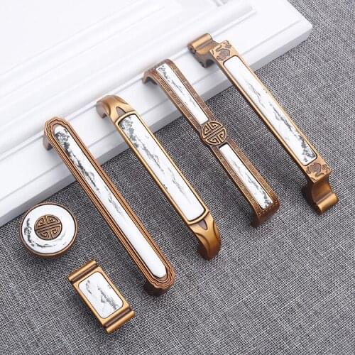 Antique Chinese Style Cabinet Handles Kitchen Knobs and Pulls Zinc Alloy Door Knob Drawer Pulls Furniture Hardware