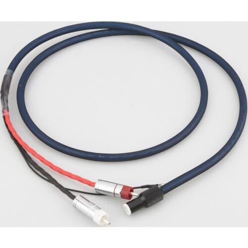 Audiocrast OFC Silver Plated With shielding RCA 5 pin DIN XLR U spade plug Audio Phono Tonearm Cable with Ground Wire