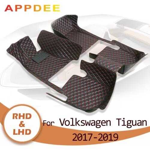 APPDEE Car floor mats for Volkswagen TIGUAN 2017 2018 2019 Custom auto foot Pads automobile carpet cover