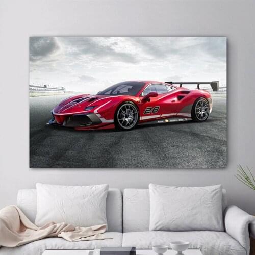 Canvas Paintings Challenge Race Racing Car Posters Wall Art Canvas Paintings Wall Art for Living Room Home Decor (No Frame)