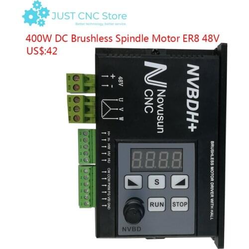 NVBDH+ NVBDL+ Brushless DC Motor Driver Controller 400W Digital display screen CNC milling machine Spindle