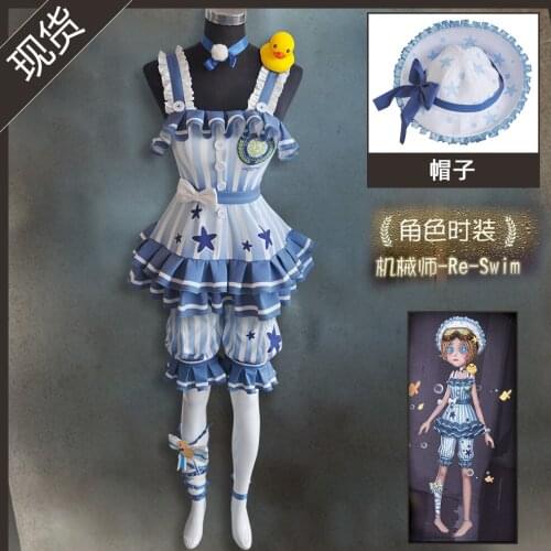 Anime Identity V Naib Subedar Tea Party Uniform Cosplay Costume Halloween Suit For Women Outfit New 2020