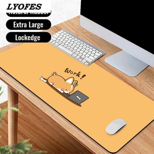 Writing Gaming Desk Mats Cartoon Cute Mouse Pad Large Lockedge Kawaii Mouse Pad Laptop Mouse Mat for Office Home Gamer PC 80*30