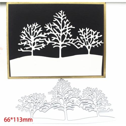 Three trees Metal Cutting Dies Scrapbooking Photo Album Embossing Paper Card Making Decor Die Nouveau Arrivage 2020 New