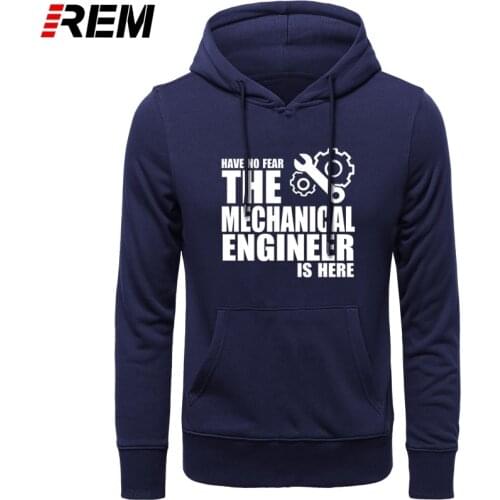 Have No Fear The Mechanical Engineer Is Here Novelty Funny Printed Mens Clothing Cotton O-Neck Long Sleeve Hoodies, Sweatshirts