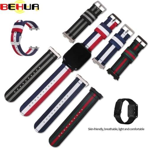Nylon Watch Strap For Oppo Watch 41mm 46mm Sport Band Bracelet Smart Watchband with Connector Colorful Wristband Accessories