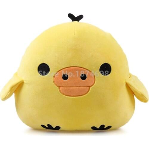 New Cute Rilakkuma Kiiroitori Chick Plush Face Pillow Cushion Kids Stuffed Toys Dolls Children Gifts 30cm