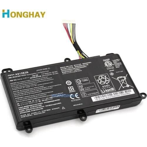 HONGHAY 14.8V 88.8Wh/6000MAH AS15B3N Original Laptop Battery For Acer Predator 15 G9-591 G9-591G G9-592G G9-791G G9-792G GX-791