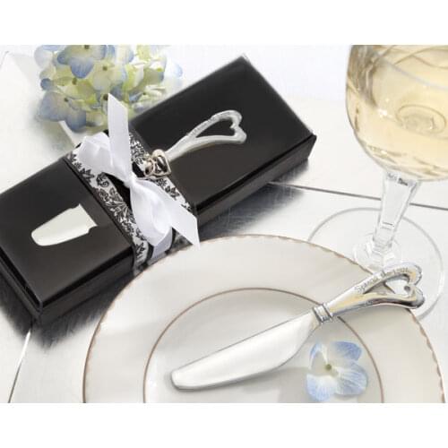 Pread the Love Chrome Spreader with Heart-Shaped Handle+ 100PCS/LOT Wedding favors gifts Free shipping