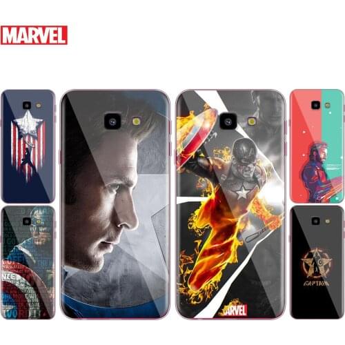 Transparent Cover Marvel Captain America Superhero For Samsung Galaxy J8 J7 J6 J5 J4 J3 J2 Duo Prime Plus Core 2018 Phone Case