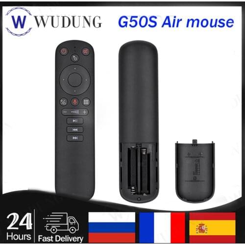 G50S Fly Air Mouse Gyroscope Voice Wireless 2.4G USB IR learning Remote Control for Smart Android tv universal devices vs G20