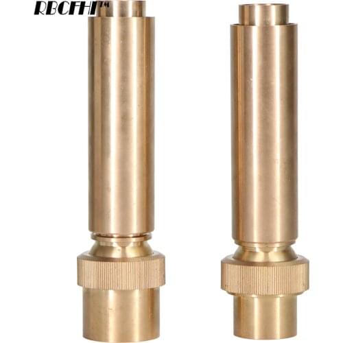 RBCFHI 3/4" 1" Thread Water Column Fountain Nozzle Adjustable Direction Brass Air-Blended Foam Bubbling Jet Garden Sprinklers
