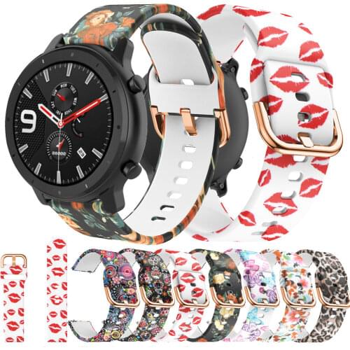 Watch Band For Huami Amazfit GTR 47mm Strap bracelet 22mm Soft silicone Sport Smart Wristbands Watch strap Breathable Rubber new