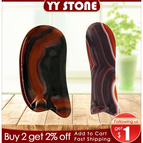 Red agate Roller Slimming Face Massager Lifting Tool Natural Jade Facial Massage Roller Stone Skin Massage Beauty Care GUASHA