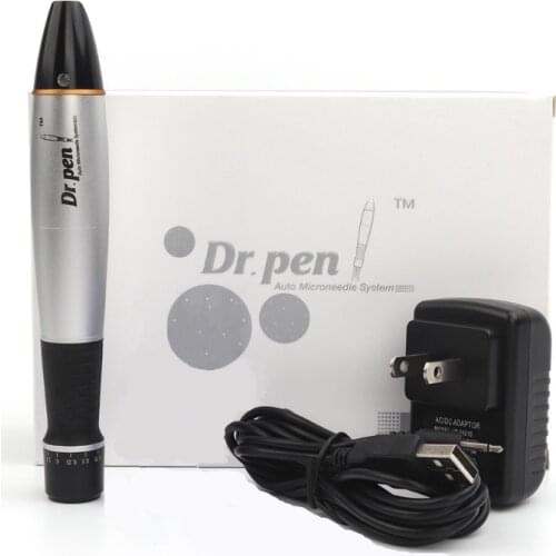 Electric Micro Needling Pen Skin Tightening Reduce Wrinkles Device Scar Marks Removal Electric Dr Pen with 2pc 12pin Cartridge