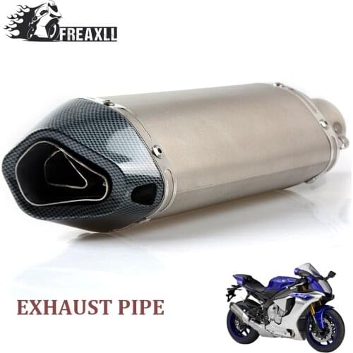 Universal muffler exhaust motorcycle pipe Exhaust Modify motorcycle Exhaust Muffler ATV dirt bike For Kawasak Z 800 Ninja 300