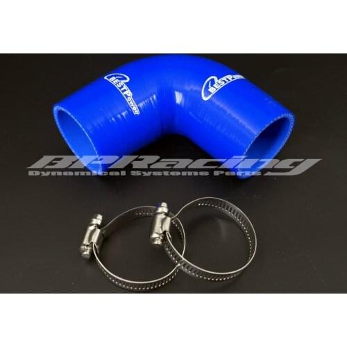 80mm/83mm/89mm Unversal 90 Deg Degree Elbow Silicon Coupler Hose/3.15" inch/3.28"/3.5" inch Bend Pipe Turbo Coolant + clamp