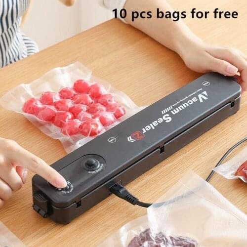 Vacuum Food Sealer 220V/110V Automatic Food Vacuum Sealer Household Packaging Machine With 10Pcs Bags Vacuum For Products