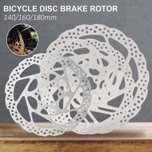 Bicycle Disc Brake Rotor 140mm/180mm for Mountain Bikes Road Bikes with 6 Bolts MTB Bike Parts