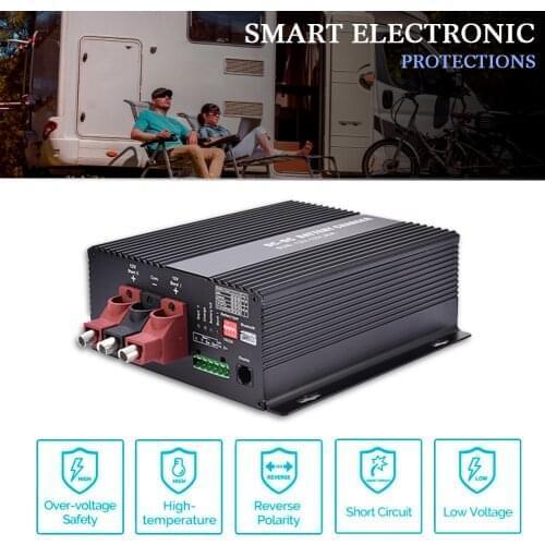 12V/30A DC-DC Battery Charger With Bluetooth Free APP And Meter Automatic Smart B2B Charger Solar Controller RV Dedicated