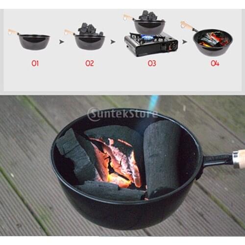 16cm Outdoor Charcoal Fire Brazier Grill Stove Camping Hiking Picnic BBQ Travel