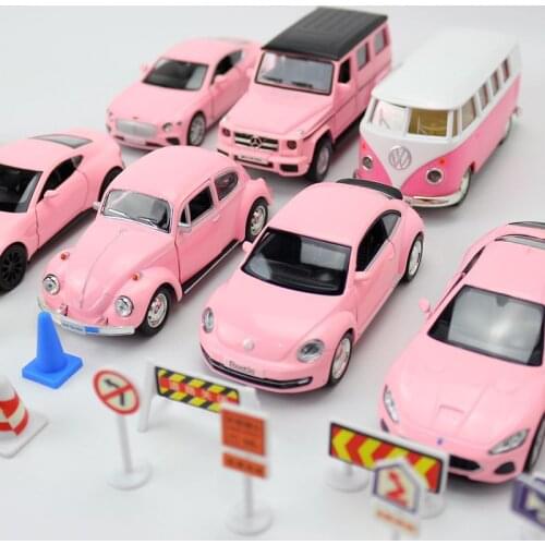 1:36 RMZ City Pink theme T1 G63 Alloy pull-back vehicle Model Diecast Model Car For Collection Children Gift