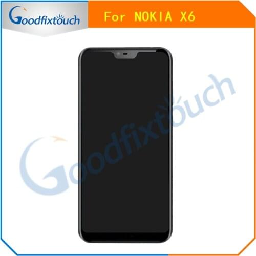 2018 New Arival Black 100% Tested For Nokia X6 LCD DIsplay+Touch Screen Digitizer Assembly For Nokia X6 LCD