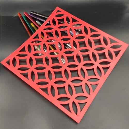 20x20cm copper cash scrapbook stencils spray plastic mold shield DIY cake hollow Embellishment printing lace ruler Easter