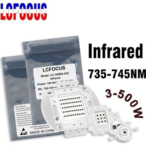 3W 5W 10W 20W 30W 50W 100W 150W 200W 300W 500W Infrared 740nm LED Emitter COB 3 5 10 20 30 50 100 200 300 500W Watt Light Beads