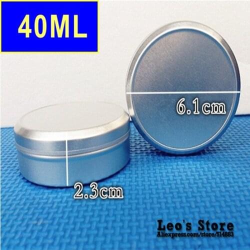 Wholesale 23mmx61mm 100pcs/lot 40ml mat aluminum Jars,cream & cosmetics container,electronic protect,LAJ-05b