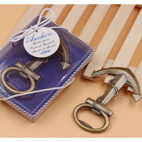 Free shipping Vintage Antique Style Nautical Ships Boat Anchor Beer Bottle Opener Wedding Favors Gifts LX4322