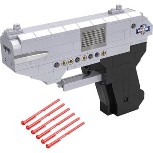 Double Barrel Gun PUBG Military WW2 Shot MOC Building Blocks Classic Weapon Model Sets Bricks DIY Toys For Children Gift 250Pcs