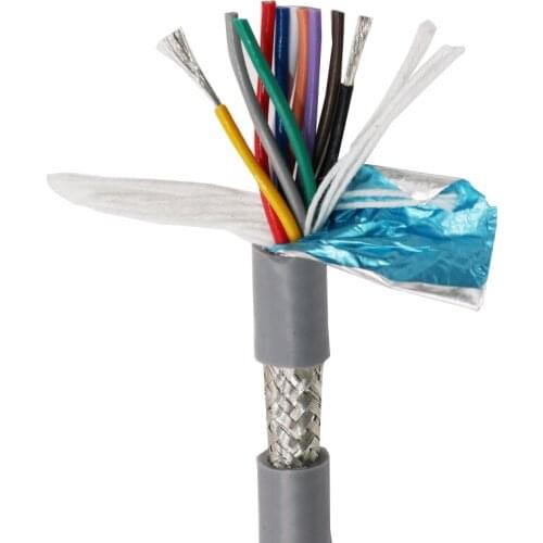 High flexibility and bending resistant towline shielded wire TRVVP 14 core 0.2 square millimeter soft signal line
