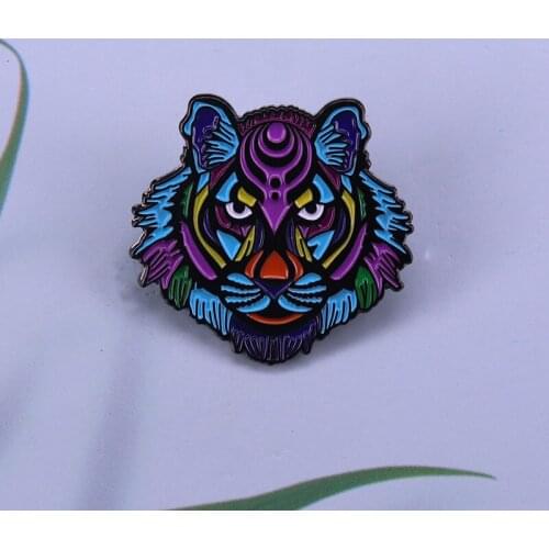 Arcane Wolf art enamel pin Add a little magic and mystical to your jackets