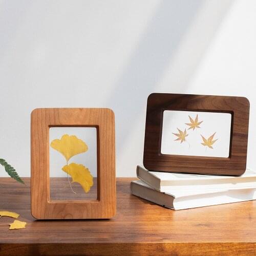 Solid Wood Photo Frame Modern Creative Specimen Decorative Painting Art Decor Desktop Decor