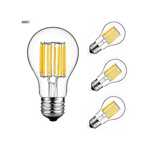 IWHD A19 Industrial Decor Lampara Vintage Lamp E27 220V Ampoule LED Edison Bulb Retro Lamp Light Bulb Ampul Bombilla Gloeilamp