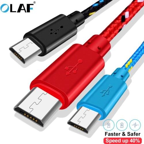 1m/2m/3m Micro USB Cable Data Sync USB Cable For Samsung Xiaomi Redmi LG Android Phone Microusb Fast Charging Phone Cables Kabel