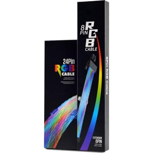 Cable extension cord accessory led rgb lighting 24pin atx 8pin cpu male flash cable pc diy sync the mobo aura of the neon line