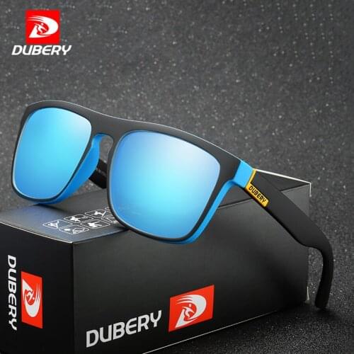 Fashion Guys Sun Glasses From DUBERY Polarized Sunglasses Men Classic Design All-Fit Mirror Sunglass With Brand Accessories