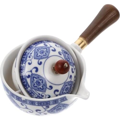 Kung fu Tea Ceremony Set Chinese Automatic Rotating Tea Make Home Ceramic Tea Pot Travel Portable Gift Customization Teaware New