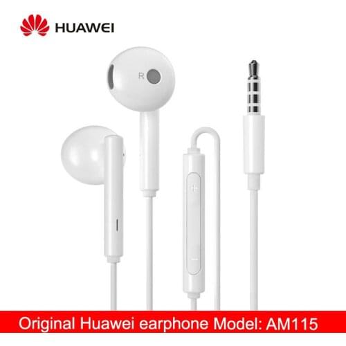Huawei - AM115 Headphones, Metallic Headphones with Microphone and Volume Control, for Android Smartphones, Huawei P8 9 10 Mate7