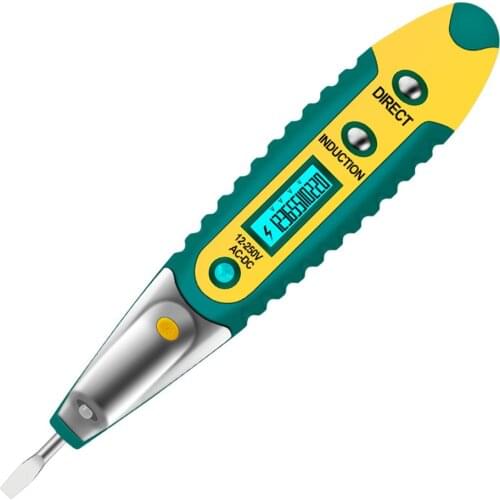 New High Precision Electrical Tester Screwdriver 220V AC DC Outlet Circuit Voltage Detector Digital Test Pen With Night Sight