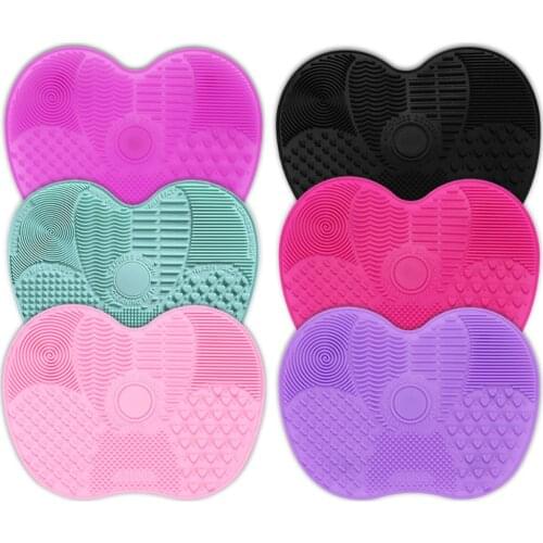 2019 New Silicone Makeup Brush Cleaning Pad Paddle Brush Cleaner Cleaning Mat Wash Cosmetic Scrubber Makeup Cleaner Accessories