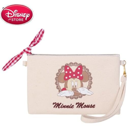 Genuine Disney Minnie Mouse Bags Fashion Purse Tote Storage Wallet Bag Womens Disney Diaper Handbag for Baby Care