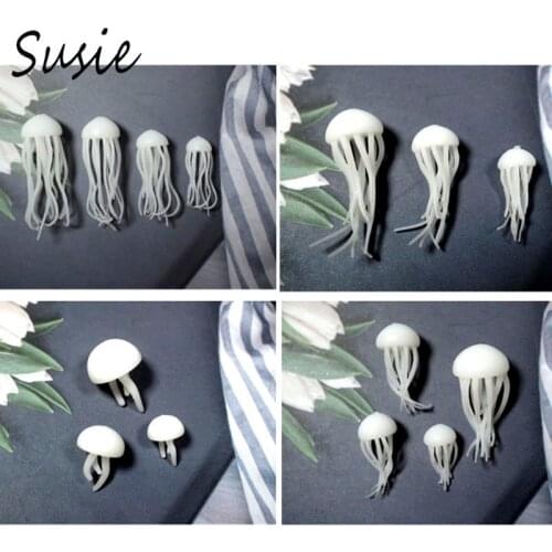 Mini Jellyfish Modeling Resin Mold Ocean Theme Fillers DIY Filling Materials